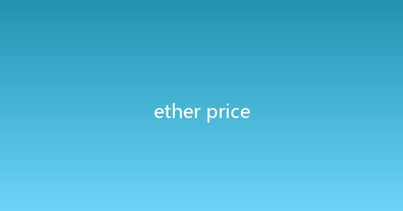 ether price 